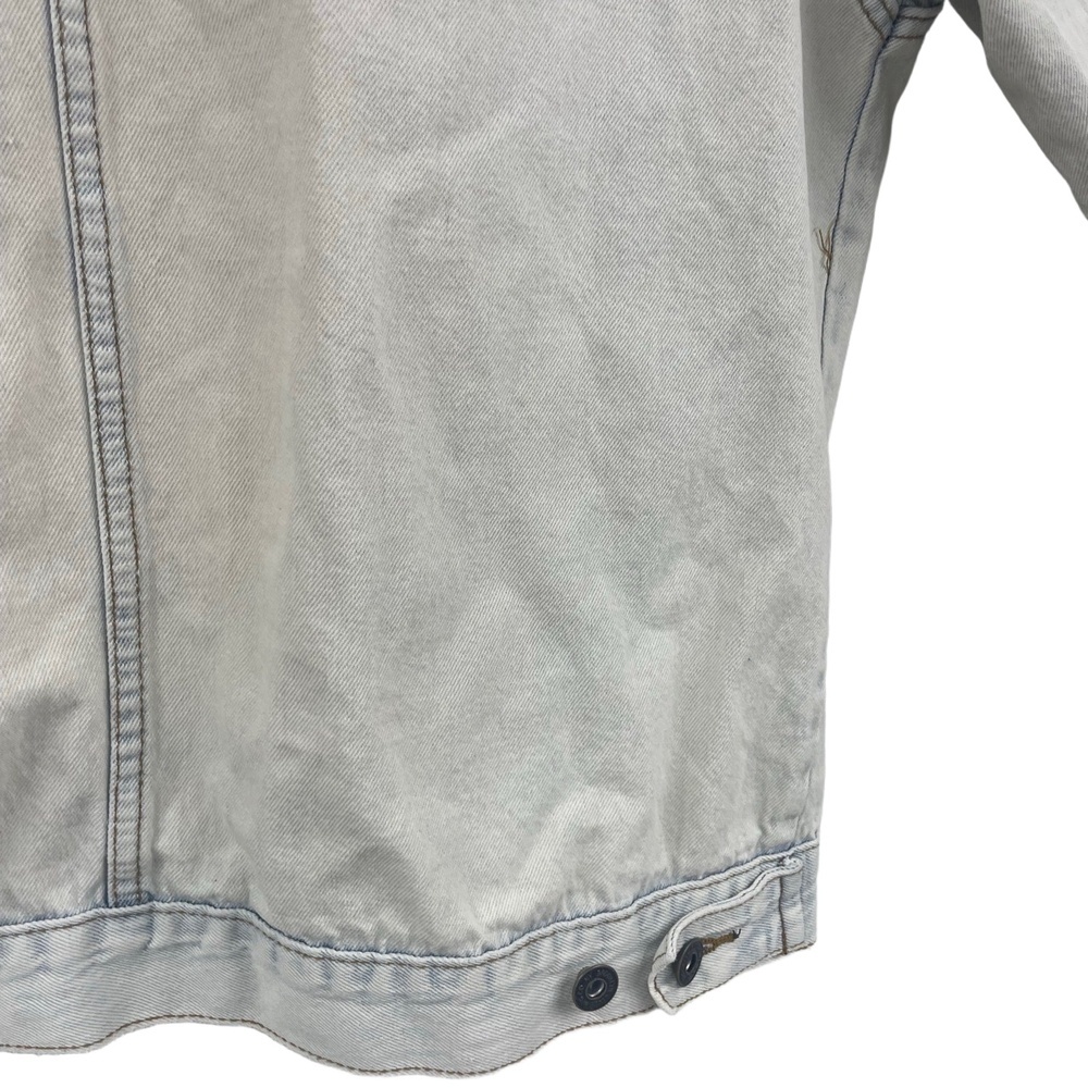 Brooklyn Cloth Denim Jacket Distressed Light Wash Button Front XL‎ trucker - Picture 10 of 16